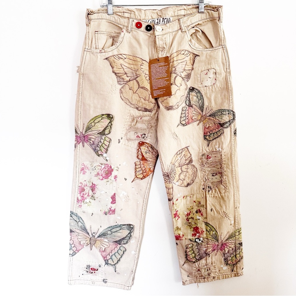 Magnolia Pearl Mariposa Embroidered Jeans